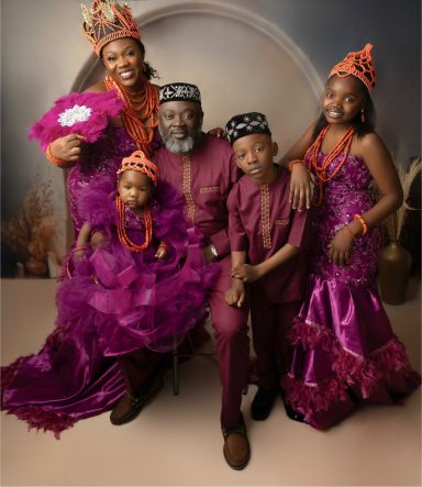 Luxury family portrait by Vanessa Charlotte Photography, photographed at our Wolverhampton studio, around 20 minutes from Birmingham.